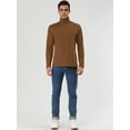 thumbnail image 3 of INSPIRE CHIC Chandail à Col Roulé pour Homme à Manches Longues Extensible Coupe Ajustée, 3 of 7