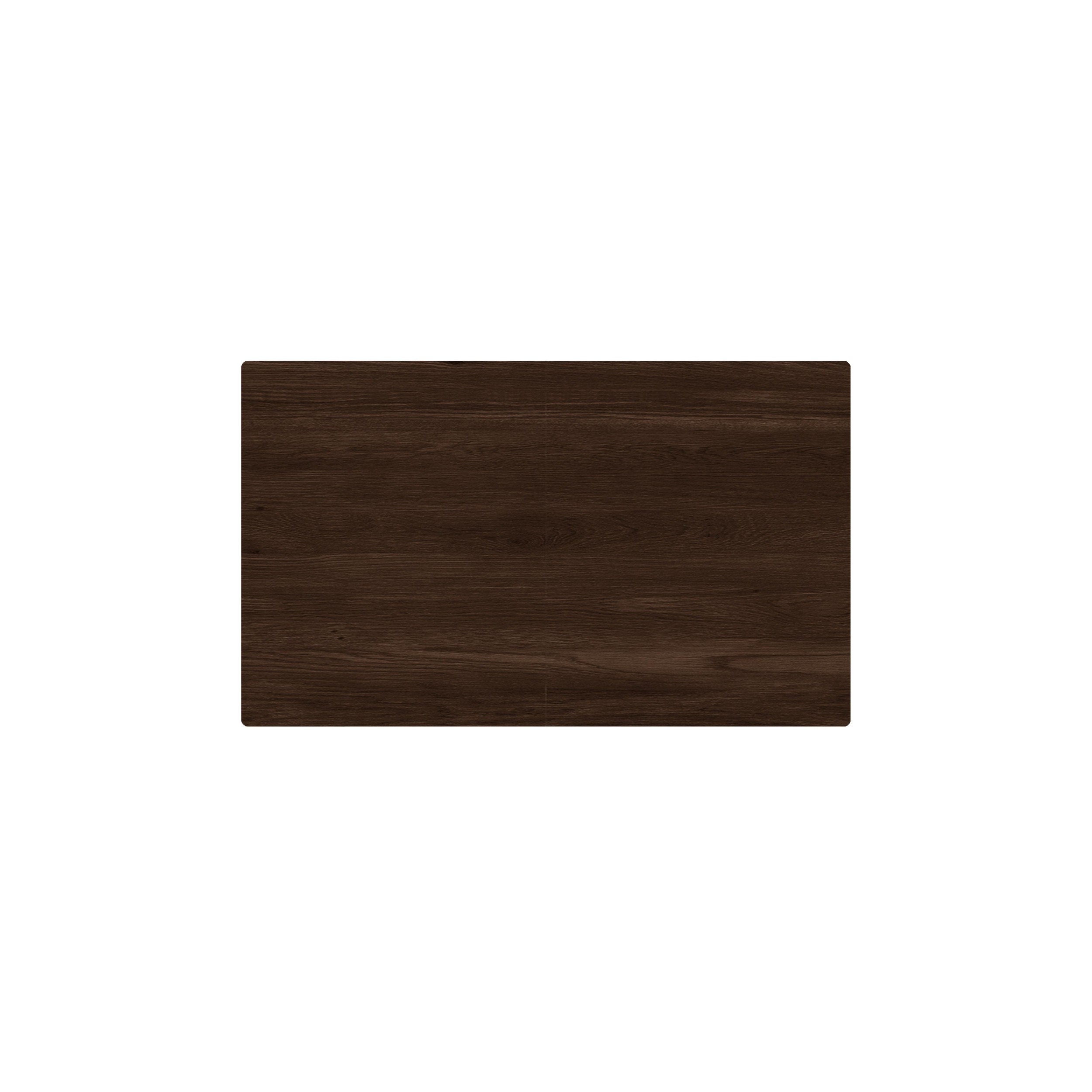 Home Design Ouray Dining Table, Brown - Wood Grain Embossed, Rectangular Table with Split Top, Sturdy Construction