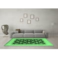 thumbnail image 3 of Ahgly Company Indoor Rectangle Oriental Emerald Green Industrial Area Rugs, 7' x 9', 3 of 4