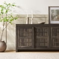 thumbnail image 3 of Walker Edison Modern Sideboard with Adjustable Cabinets, Black Oak, 3 of 18