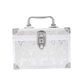 thumbnail image 2 of Estuche de maquillaje de gran capacidad, caja de almacenamiento portátil, aleación de aluminio, impermeable. Plata, 2 of 9