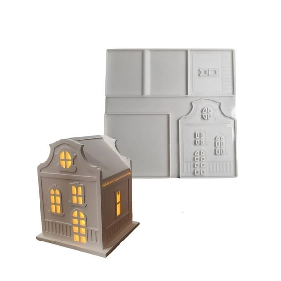 Necvior Easy to Use Silicone Mold for Crafting Plaster Houses Great for Enthusiasts
