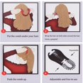 thumbnail image 4 of DIY Hair Styling Tool: Elastic Hair Braider Clip Comb for Flexible Interlocking Braids, 4 of 4