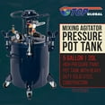 thumbnail image 2 of TCP Global 5 Gallon Pressure Feed Paint Pot Tank Spray Gun Sprayer Regulator Air Agitator, 2 of 7
