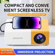 Mini Projector with Remote Controls,1080P HD Portable Mini Private Home Theater Projector, Outdoor Indoor LED Movie Projector, Suitable for Party Traveling Camping