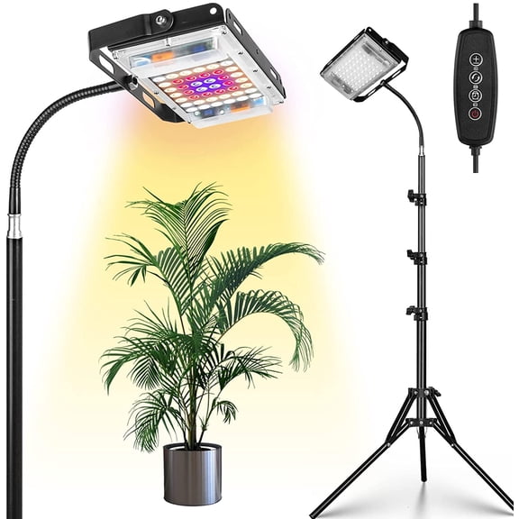 Aoksun 26 W LED Dimmable Indoor Garden Grow Light, Full Spectrum 4000K
