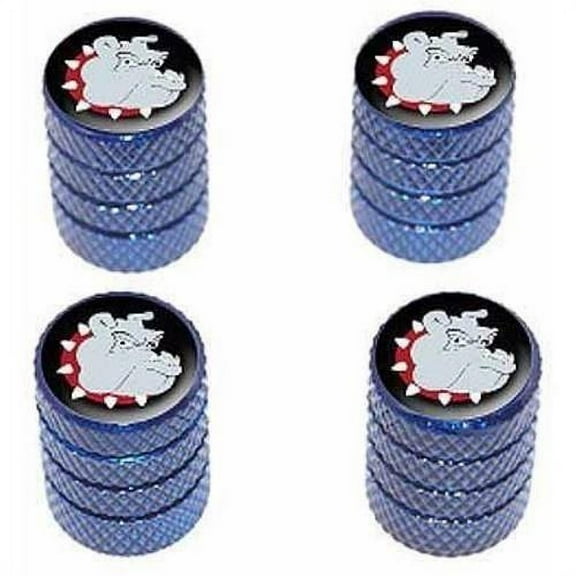 Bulldog Dog Tire Rim Wheel Aluminum Valve Stem Caps, Multiple Colors