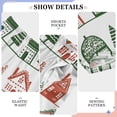thumbnail image 6 of FORMRS Boys Pajama Pants with Pockets Size 9-10Y Kids Lounge Sleep Bottoms, White Christmas House, 6 of 8