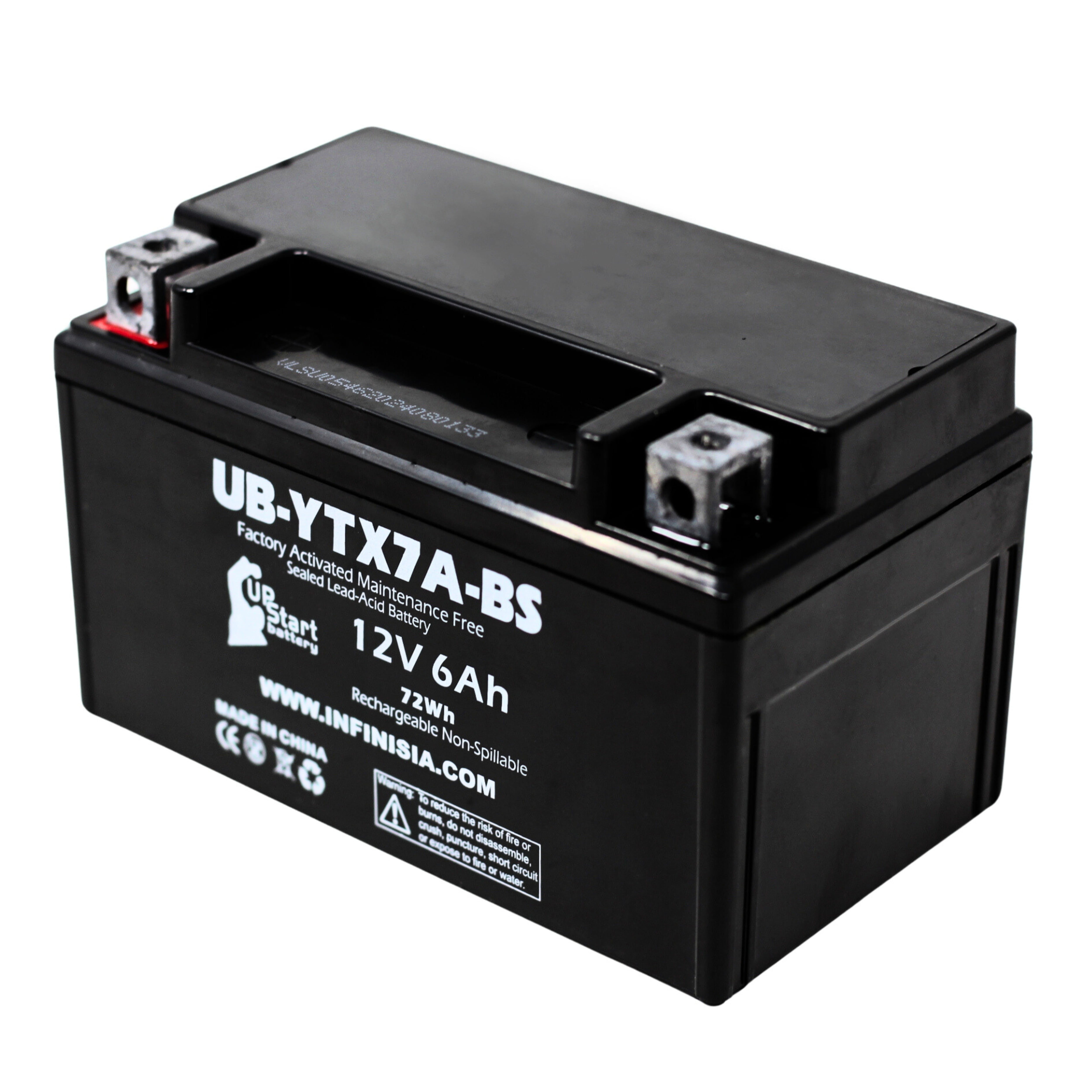 UpStart Battery UB-YTX7A-BS Replacement for Champion 3400 Dual
