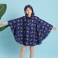 thumbnail image 2 of MIASHUI Ponchos de Pluie pour Enfants Imperméables Réutilisables pour Garçons et Filles Manteau de Pluie, Navy, TG, 2 of 4