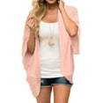 thumbnail image 3 of QUYUON Colorful Cardigans for Women Discount Long Sleeve Knitted Cardigans for Women Polyester Knitted Cardigan Pockets Cardigan Jacket Style Q-3004 Winter Knit Sweater Outerwear Coat Pink 4XL, 3 of 8
