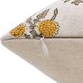 thumbnail image 3 of Fabdivine Block Print Throw Pillow Cover, 22x22 Inch Duck Canvas Decorative Cushion Cover, Floral Print Boho Design Mustard Pillow Cover for Sofa and Couch, 3 of 5