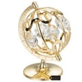 thumbnail image 4 of Matashi 24k Goldplated Spinning Globe Table Top Made with Genuine  Crystals, 4 of 5