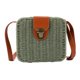 thumbnail image 1 of Bolsos Cruzados Bolsos cruzados para mujer Bolso tejido a mano informal Bolso de playa de ratán (Verde militar) Ehuebsd Para Estrenar, 1 of 3