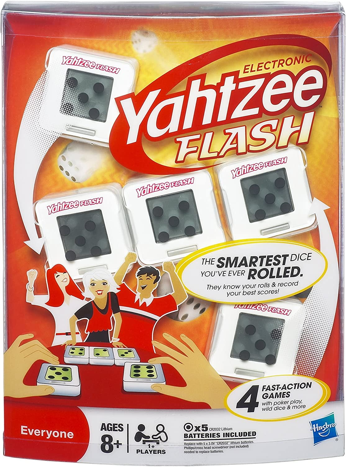 Electronic Yahtzee Flash Electronic Yahtzee Flash Brings A High Tech Edge To A Family Classic By Brand Hasbro Gaming Walmart Com Walmart Com