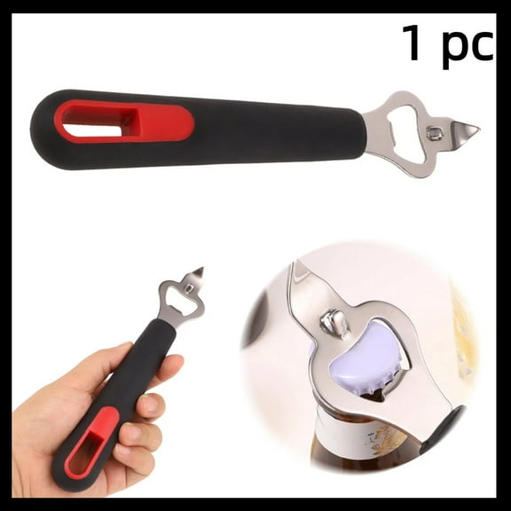 Clearance Sale - Can Opener for Can Punch Bottle, Manual Stainless Steel Can Opener, Black, (1/3/5Pcs)