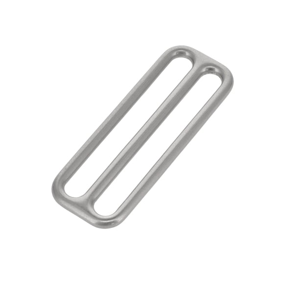 B9600 Nickel Matte, Double Loop, Solid Brass-LL, 2"