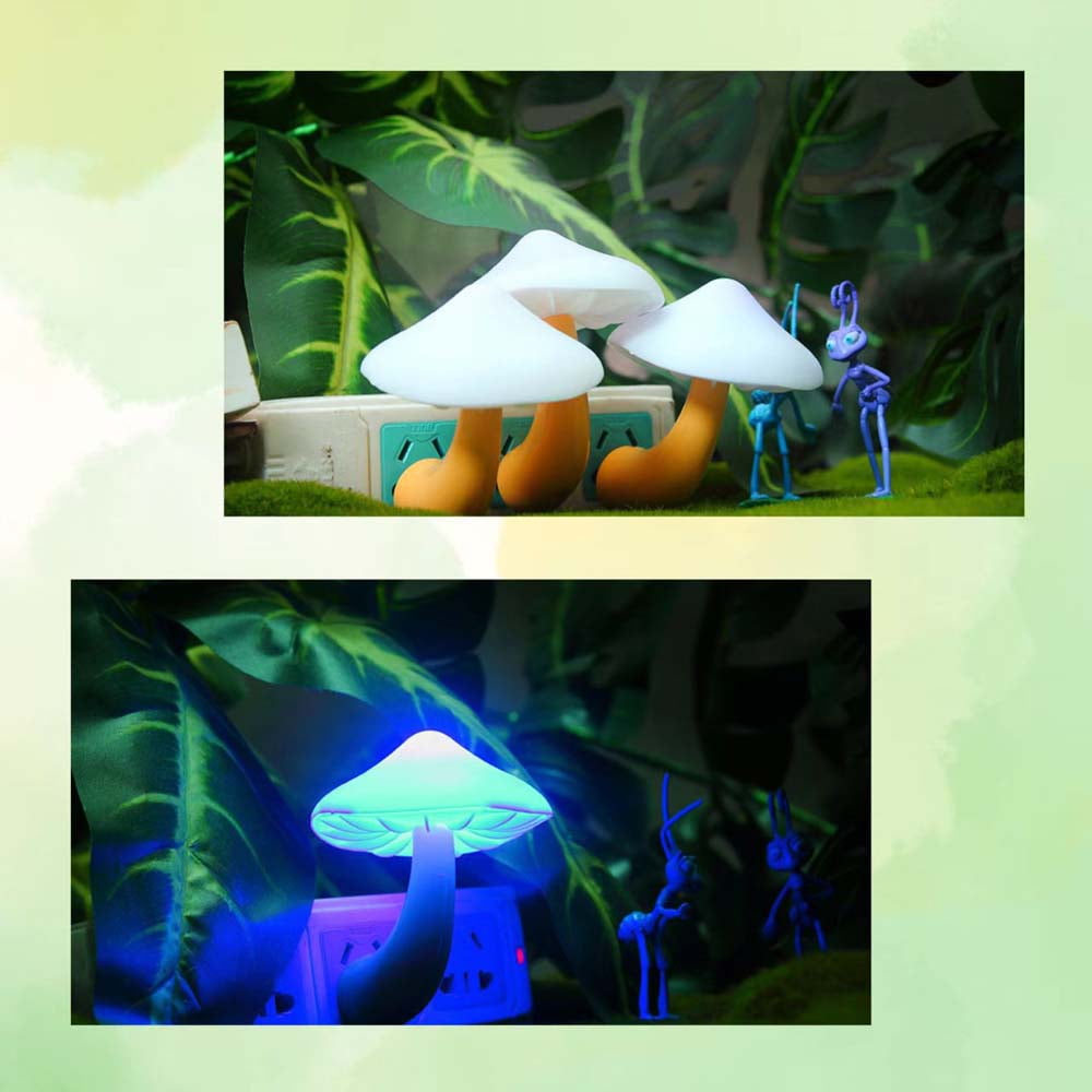 Plugin LED Night Light Lamp with Dusk to Dawn Sensor, Plugin LED Bed