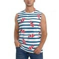 thumbnail image 2 of Goofa Clown Fish Printed Men's Sleeveless T-Shirt - Athletic Gym Workout Tank Top for Men - Moisture-Wicking, UPF 30+ Quick-Dry Muscle Tee-, 2 of 8