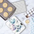 thumbnail image 5 of Oven Mitts 2 Pcs Pot Holders Sets Heat Resistant Hot Pads for Kitchen Cooking Baking 7"x9.8" Beautiful Ink Tulips, 5 of 7