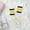 Yellow, variant on Pairs Kids Cotton Socks,Boy Crew Socks,Kids Sports Cushioned Crew Socks,Casual Stripes Socks,Mid Cut Ankle Socks for Boys Girls 3-12 Year Old