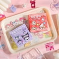 thumbnail image 3 of 100 Uds pegatina de Sanrio Kuromi Hello Kitty Linda melodía Guka Kawaii decoración de cuenta de mano pegatinas impermeables para regalos de niñas, 3 of 5