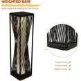 thumbnail image 5 of GRANDPATIO Outdoor Lights Solar Floor Lamp Resin Wicker Lamp All-weather Solar Light Outdoor Waterproof for Yard, Garden, Pathway, Deck, Dark Brown, 5 of 8