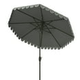 thumbnail image 3 of SAFAVIEH Venice 11' Market Crank Round Umbrella, Grey, 3 of 5