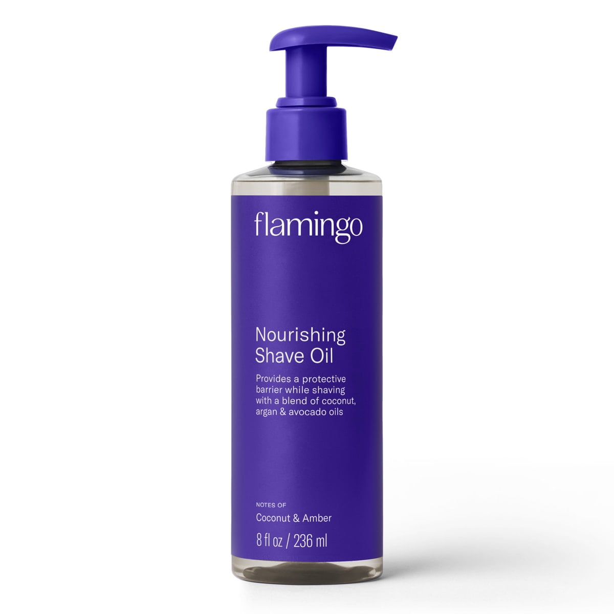 Flamingo Women's Nourishing Shave Oil, Coconut and Amber, 8 oz