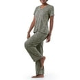 thumbnail image 2 of Fruit of the Loom Women's Soft & Breathable V-Neck Short Sleeve Top & Pajama Pant Set, Sizes S-4X, 2 of 10
