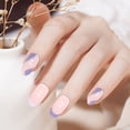 thumbnail image 4 of Purple Glossy Full Coverage Nails Short For Ladies And Girls 24 Pieces With Glue 1ml, 4 of 4