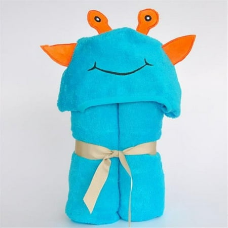 UPC: 0811881020960 | Little Ashkim BHTA001 Baby Alien Hooded Bamboo Turkish Towel – Turquoise- 0-24 Months