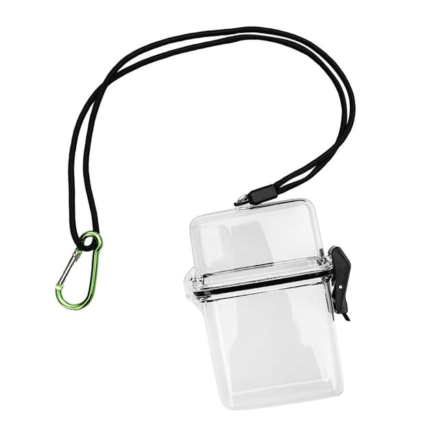 Ultralight Compact Diver Waterproof Box Container for Scuba Diving Kayak Clear