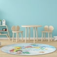 thumbnail image 5 of Care Bears Castle In The Sky 3'11" Round Blue Area Rug by Well Woven, 5 of 5