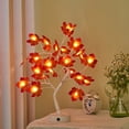 thumbnail image 4 of Led De Escritorio Con Luces De Árbol De Arces Que Funcionan Con Pilas, Luces Decorativas De Mesa De Halloween De Acción De Gracias Con Cable Usb 24 Luces matsuzay HA046490-00, 4 of 6