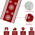 thumbnail image 7 of Christmas Red Snowflakes Table Runner 72 Inches Long Christmas Winter Holiday Farmhouse Kitchen Dining Table Runner Decoration for Indoor Outdoor Home Party Decor, 7 of 7