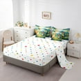 thumbnail image 5 of Castle Fairy Kawaii Dinosaur Twin Bedding Sets 7-Piece for Children Kids Teens,Cartoon Animal Dino Bedding Comforter Set Microfiber,Jungle Wildlife Breathable Sheet Sets,Super Cozy Room Decor, 5 of 8