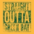 thumbnail image 3 of Straight Outta Green Bay - Wisconsin Football Hometown Pride Hoodie - X-Large - Gold, 3 of 6
