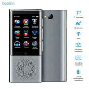 boeleo W1 Portable AI Translator Device with 2.8 Inch HD Touchscreen 4G/WiFi/Hotspot/Offline Support 77 Languages Two Way Real Time Voice Translation for Learning Travel Shopping Business