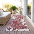 thumbnail image 6 of Addison Rugs Chantille Indoor/Outdoor Transitional Abstract Garnet Washable Runner Rug, 2'3" x 7'6", 6 of 6