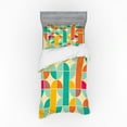 thumbnail image 2 of Ambesonne Retro Bedding Set 4 Pcs, Funky Mosaic Forms, Queen, Multicolor, 2 of 3