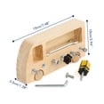 thumbnail image 2 of Tornillo De Madera Juguete De Ayuda Para La Enseñanza Juguete Educativo Habilidades Motoras Juego De Mesa Juguetes Para Niños Mayores De 3 Años Guardurnaity HA044470-01, 2 of 6