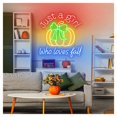 thumbnail image 1 of Letrero De Neón Just A Girl Who Loves Fall, Ideal Para Decorar Paredes Del Hogar, Con Luz Regulable De 52cmx55cm, 1 of 2