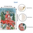 thumbnail image 6 of Merry Christmas Garden Flag Double Sided Vertical 12.5x18 Red Truck Cardinal Birds Xmas Tree Gifts Snow Green Holly Berry Winter Holiday Yard Flag Outdoor Decoration, 6 of 6