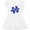 AA-White, variant on Inktastic Autism Awareness Be Kind Dark Blue Puzzle Piece Girls Toddler Dress