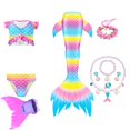 thumbnail image 1 of Traje de baño de cola de sirena para niñas, traje de baño para niños, traje de baño para niños, Bikini, traje de baño, disfraz de Halloween zhangyuxiang unisex, 1 of 2