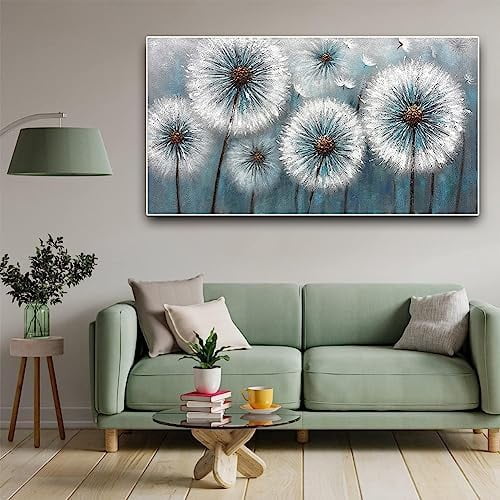 2 Pack Diamond Painting Kits，Large 5D DIY Dandelion Flower Diamond Painting Kits for Adults，DIY Full Drill Crystal Rhinestone Arts and Crafts，Gem Art Painting with Diamond Home Wall Decor (28X16inch)
