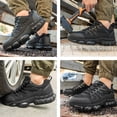 thumbnail image 3 of NIFOFISE Zapatos de Trabajo con Punta de Acero para Hombre y Mujeres-ligeros con Cojín de Aire Tenis de Seguridad, 3 of 7