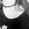thumbnail image 3 of Ladies Choker Decorative Retro Flower Design Lace Choker Clavicle Necklace, 3 of 10