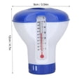 thumbnail image 3 of RHcon Floating Chlorinator,Pool Supply Pool Chlorine Floater Dispenser with Thermometer Large Capacity Holds Tablets Adjust Rings Pool Floating Dispenser for Balanced Delivery,Spa,4.7x3.5 Inch, 3 of 8